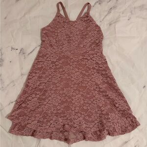 Girls Nickie Lew pink flower dress size 10